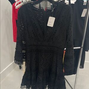 Agua Bendita Black Lace dress